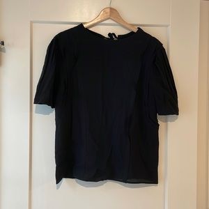 Black Short Sleeve Blouse by ‘Atre’